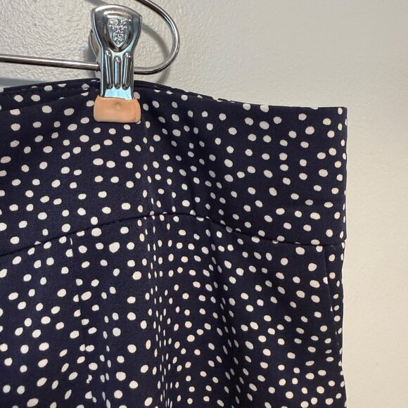 NWOT Jessica London Womens Polka Dot Capri Pants Size 24 Navy & White - Picture 2 of 7